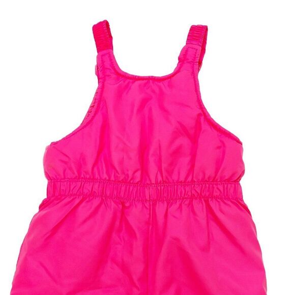 OshKosh Bgosh Snow Bibs Girls 3T Pink Zip Adjustable Strap Pockets Insulated - Picture 4 of 9